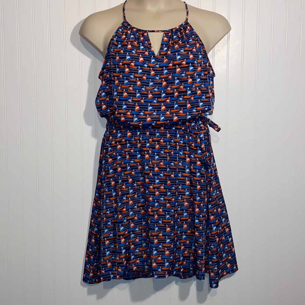 41 Hawthorn Nautical sailboat printed spring summer lightweight dress XL - Picture 2 of 11